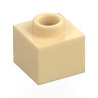 Plate 1 x 1 x 2/3 with Open Stud (Tan)