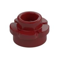Plant, Flower, Plate Round 1 x 1 with 5 Petals (Dark Red)
