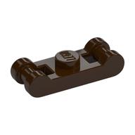 Plate Special 1 x 1 with Handle on 2 Ends (Dark Brown)