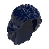 Hair Mid-Length Wavy with Center Part (Dark Blue)