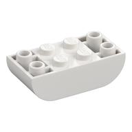 Brick Curved Inverted 2 x 4 Double (White)