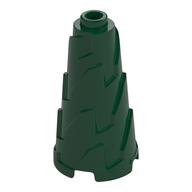 Cone 2 x 2 x 3 Jagged (Dark Green)