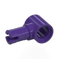 Technic Pin Connector Hub with 1 Pin with Friction Ridges Lengthwise [Centered Friction Ridge] (Dark Purple)