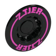 Hub Cap 24mm without Tube with Dark Pink 'Z TIER' Print (Black)