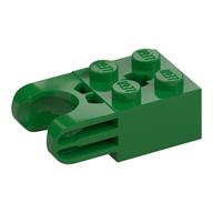 Technic Brick Special 2 x 2 with Ball Socket Wide and Axle Hole, No Arm Holes (Green)