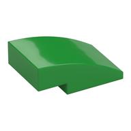 Brick Curved 3 x 2 No Studs (Bright Green)