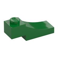 Brick Curved, 3 x 1 with 1/3 Inverted Cutout (Green)