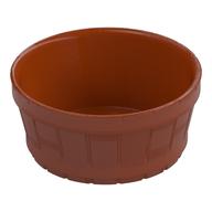 Barrel Half Large with Axle Hole (Dark Orange)