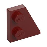 Wedge Plate 2 x 2 Right (Dark Red)
