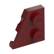 Wedge Plate 2 x 2 Left (Dark Red)