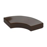 Tile 2 x 2 Curved, Macaroni (Dark Brown)
