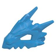 Creature Body Part, Dragon Head Upper Jaw, Hollow Eyes, Spikes (Dark Azure)