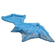 Creature Body Part, Wing 11 x 6 with 3 Bars, Blue Marble Pattern (Trans-Light Blue)