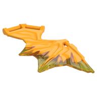 Creature Body Part, Wing 11 x 6 with 3 Bars, Bright Light Orange Marble Pattern (Trans-Yellow)