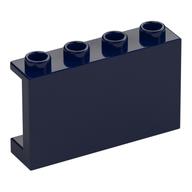 Panel 1 x 4 x 2 with Side Supports - Hollow Studs (Dark Blue)