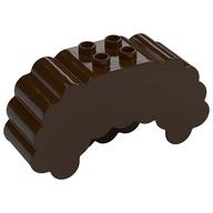 Duplo Brick, Hair, 2 x 2 Top Studs, Rounded (Dark Brown)
