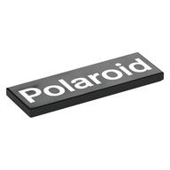 Tile 2 x 6 with White 'POLAROID' Print (Black)
