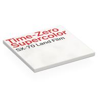 Tile 6 x 6 with Red 'Time-Zero Supercolor' and Black 'SX-70 Land Film' Print (White)