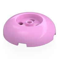 Brick Round 4 x 4 Dome Top with Round 2 x 2 Recessed, 4 Studs (Bright Pink)
