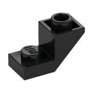 Brick Sloped Inverted 45° 2 x 1 with 2/3 Cutout (Black)