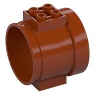 Tube, Slide Straight (Dark Orange)