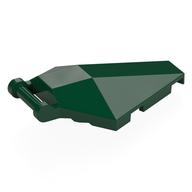 Windscreen 6 x 4 x 1 Hexagonal with Handle (Dark Green)