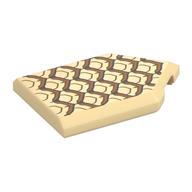 Tile Special 2 x 3 Pentagonal with Dragon Scales Print (Tan)
