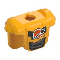 Minifig Neckwear Space Suit with Classic Space Logo Print (Bright Light Orange)