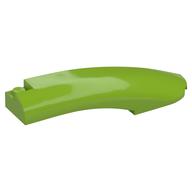 Brick Round, Curved 10 x 2 x 2 with Rounded End Right (Lime)
