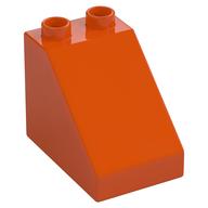 Duplo Brick 3 x 2 x 2 Slope (Reddish Orange)