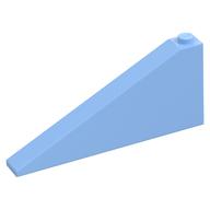 Brick Sloped 25° 1 x 8 x 3 (Bright Light Blue)