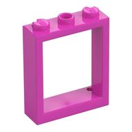 Window Frame 1 x 3 x 3 (Dark Pink)