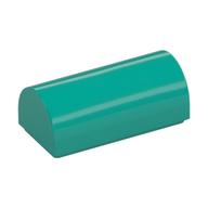 Brick Curved 1 x 2 x 2/3 Double Curved Top, No Studs (Dark Turquoise)