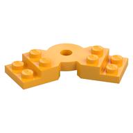Plate Angled 2 x 2 with Step and Hole in Center (Bright Light Orange)