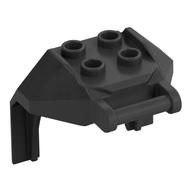 Plate Special, 2 x 2 Studs and Handle, Closed Ends (Mech Chest Plate / Armor) (Pearl Titanium)
