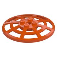 Dish 6 x 6 Inverted, Radar / Webbed [Anti-studs at 90°] (Reddish Orange)