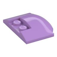 Brick Round 3 x 4 x 2/3 Triple Curved with 2 Sunk Studs (Medium Lavender)