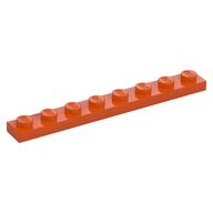 Plate 1 x 8 (Reddish Orange)