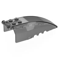 Windscreen 8 x 4 x 2 with 4 Studs and Handle (Trans-Black)