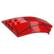 Windscreen 8 x 6 x 2 Curved with Spider-Man Webs Print (Red)