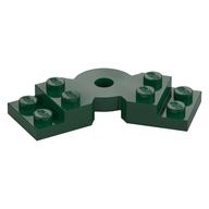 Plate Angled 2 x 2 with Step and Hole in Center (Dark Green)