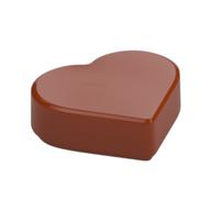 Tile 1 x 1 Heart (Dark Orange)