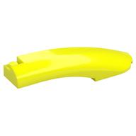 Brick Round, Curved 10 x 2 x 2 with Rounded End Right (Vibrant Yellow)