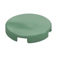 Tile Round 2 x 2 with Bottom Stud Holder (Sand Green)