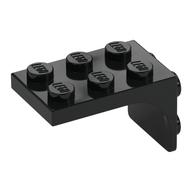Bracket 2 x 3 - 2 x 2, Curved Sides (Black)