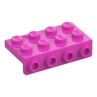 Bracket 2 x 4 - 1 x 4 (Dark Pink)