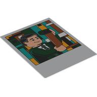Polaroid Photo with Minifigure Holding Camera Film Print (White)