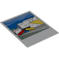 Polaroid Photo with LEGO House Print (White)
