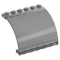 Panel 6 x 5 x 3 1/3 Curved Top (Trans-Black)