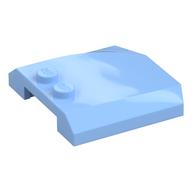 Brick Wedged, Curved Triple 4 x 4 x 2/3, 2 Studs (Bright Light Blue)